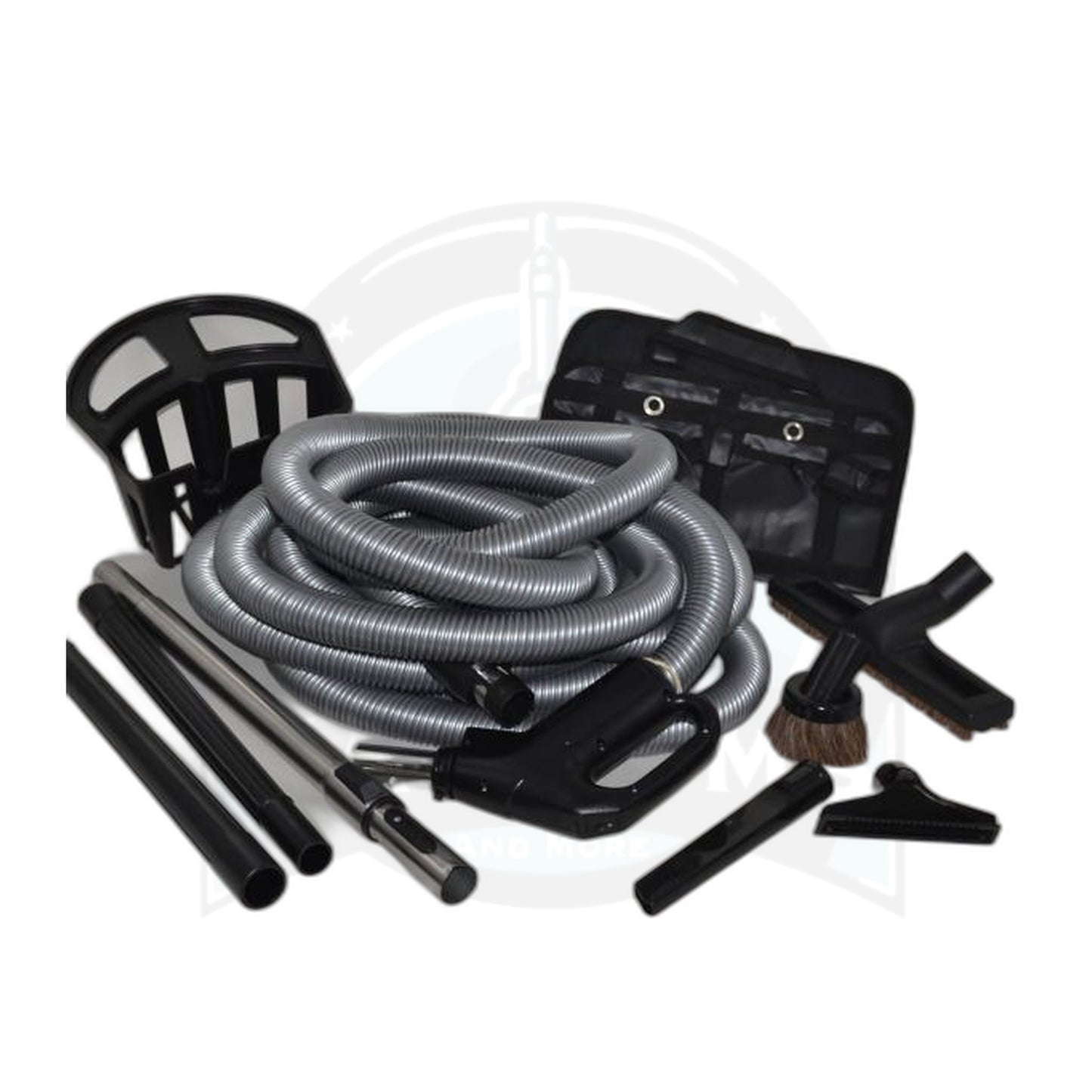 Central Vacuum Kit - 35 Ft Low Voltage Hose with Tools