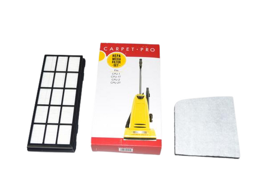 Carpet Pro CPU12-F HEPA and Secondary Filter Set