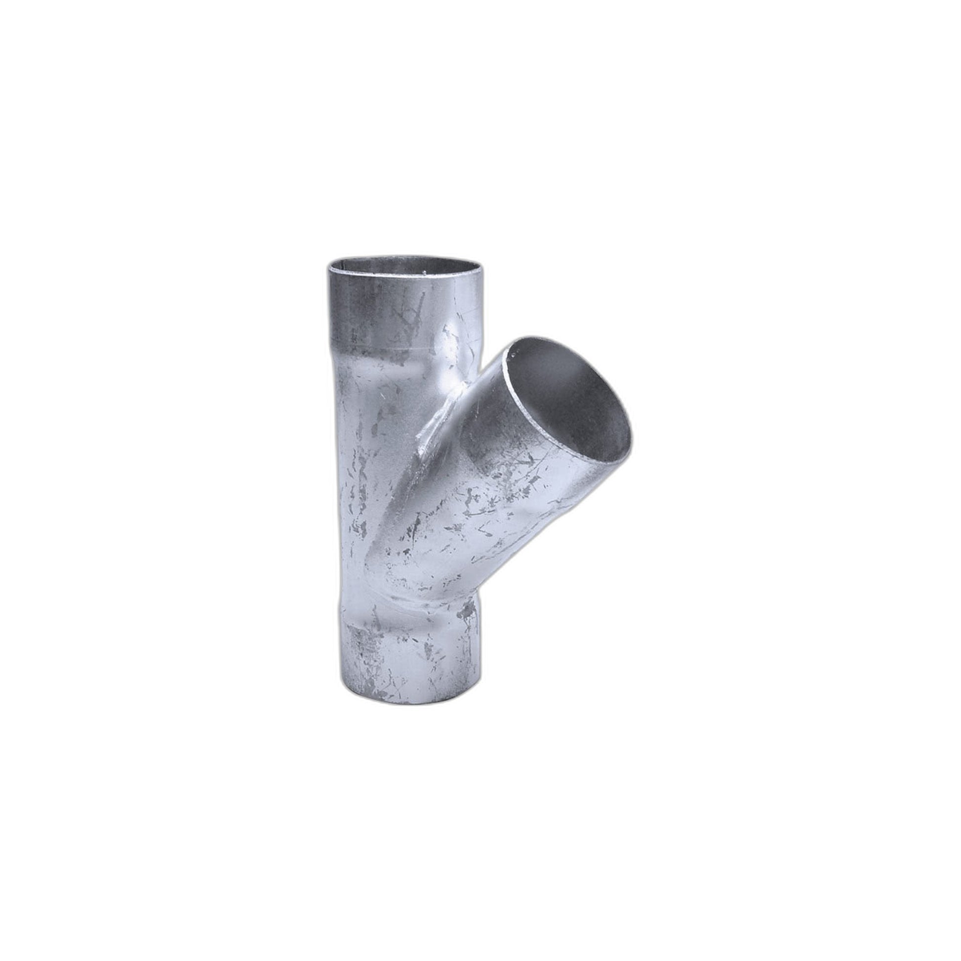 Central Vacuum Metal Wye Pipe Fitting - 45 Degree