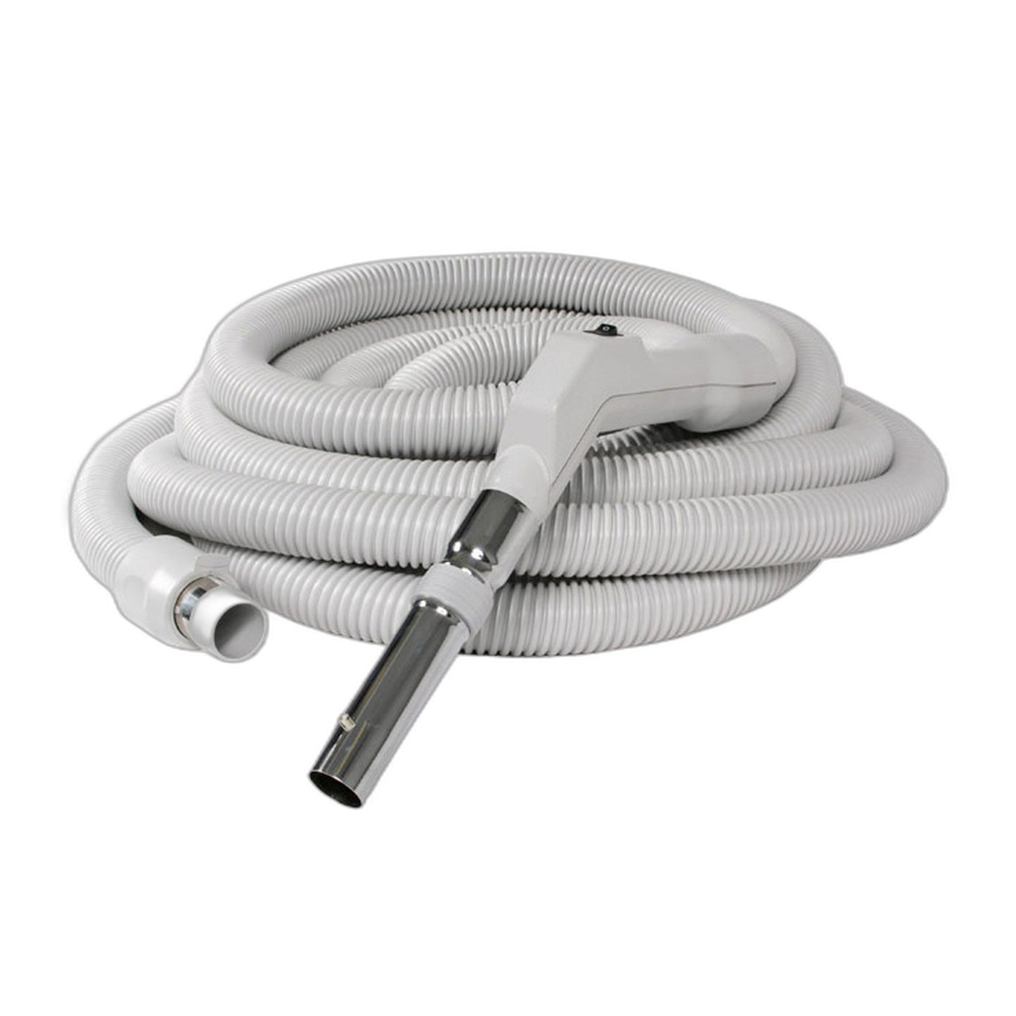 35 ft Low Voltage Central Vacuum Hose, Button Lock
