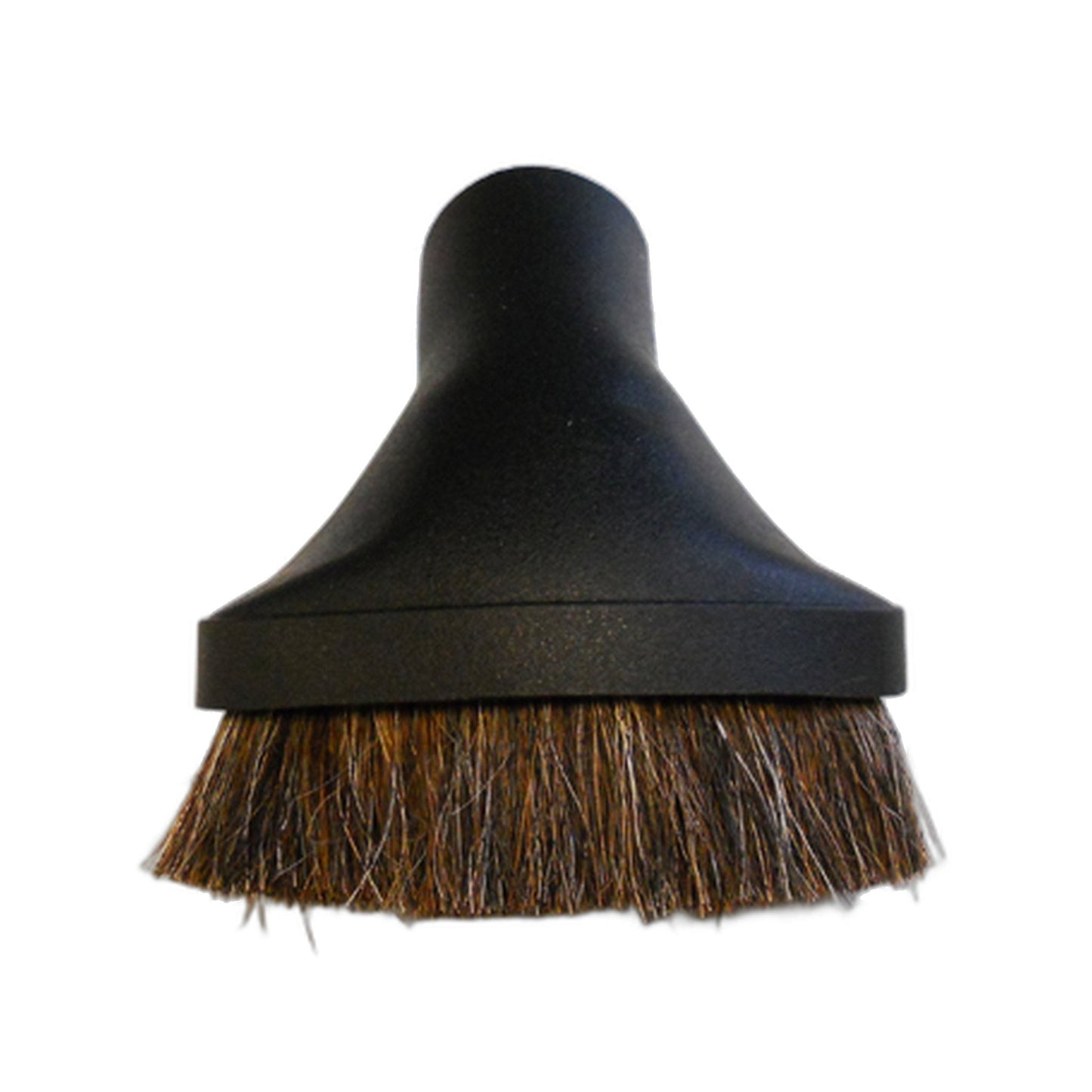 Universal 1-1/4" Oval Dusting Brush with Black Horsehair Bristles