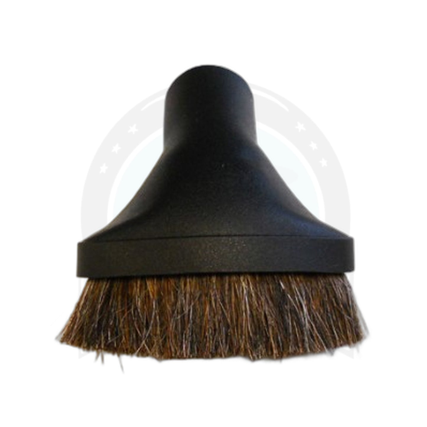 Universal 1-1/4" Oval Dusting Brush with Black Horsehair Bristles