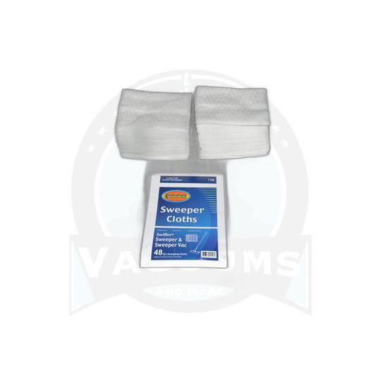 Sweeper Vacuum Cloths - Fit All Residential, 48-Pack - Vacuums and More