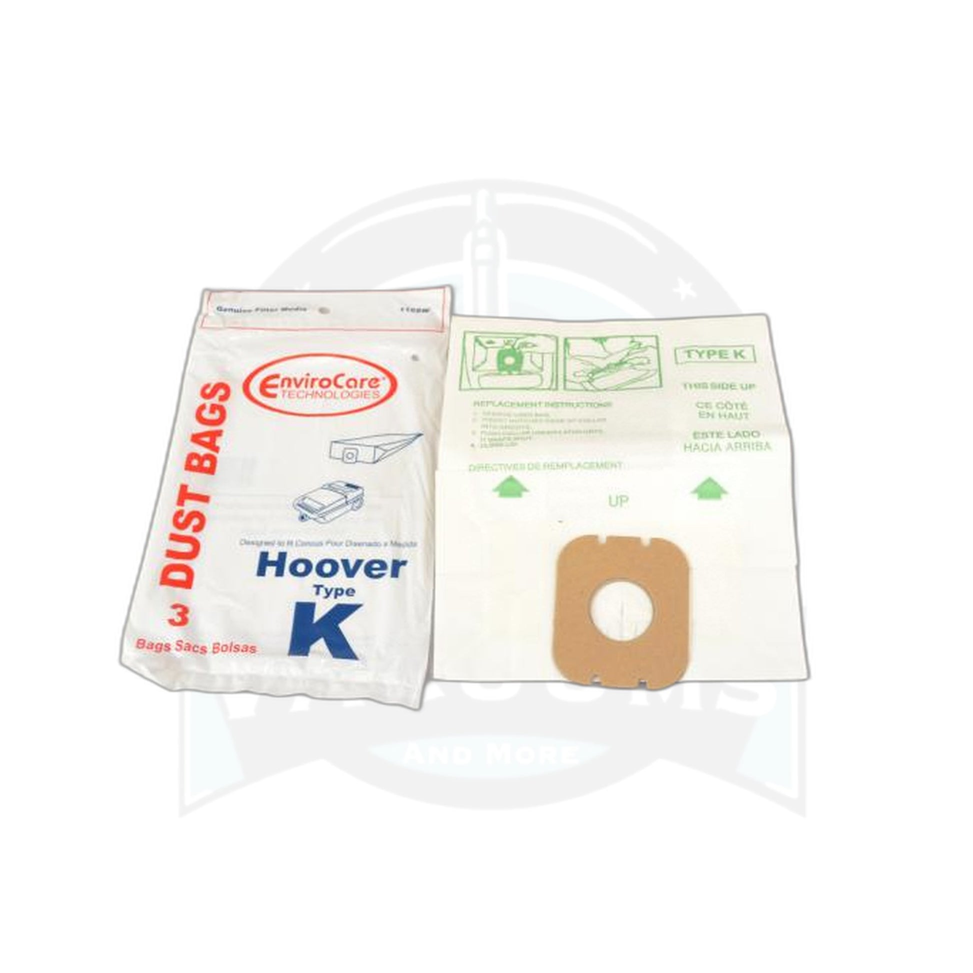 Hoover Style K Spirit Canister Vacuum Bags - 10 Pack - Hoover