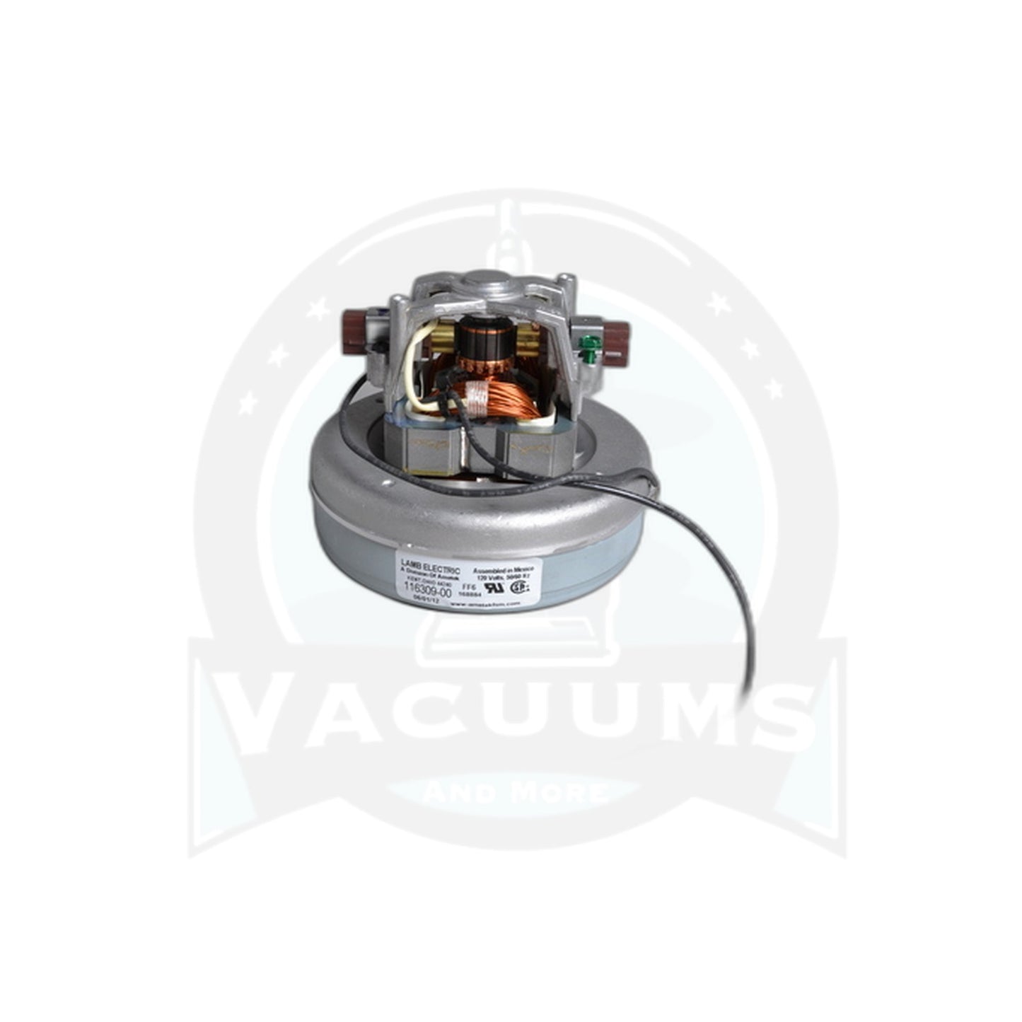 Ametek Motor - 1-Stage Flow-Through, 5.7" Diameter - Vacuums and More