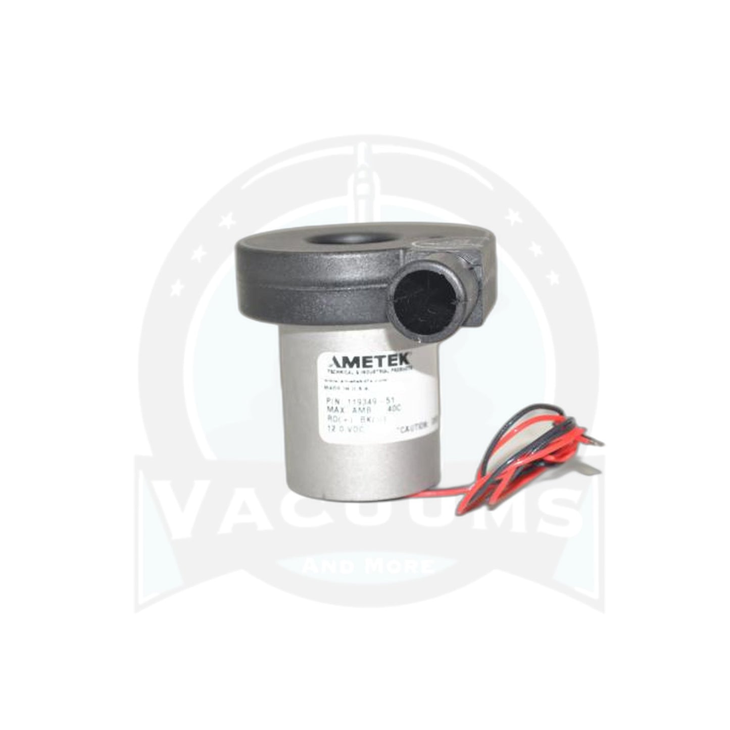 Ametek Lamb MicroJammer Brushless Motor - 12V, 3", 1-Stage - Vacuums and More