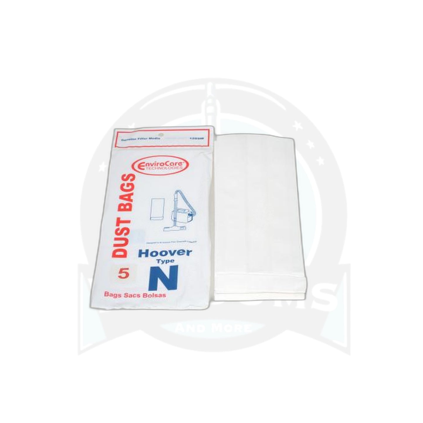 Hoover Style N PortaPower Vacuum Bags - 5 Pack - Hoover