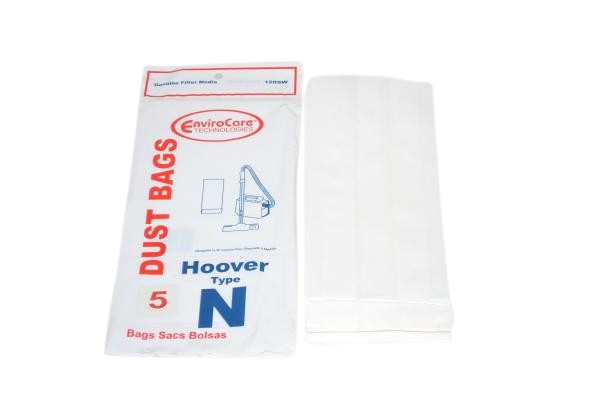 EnviroCare 128SW Hoover Type N Bags, 5 Pack