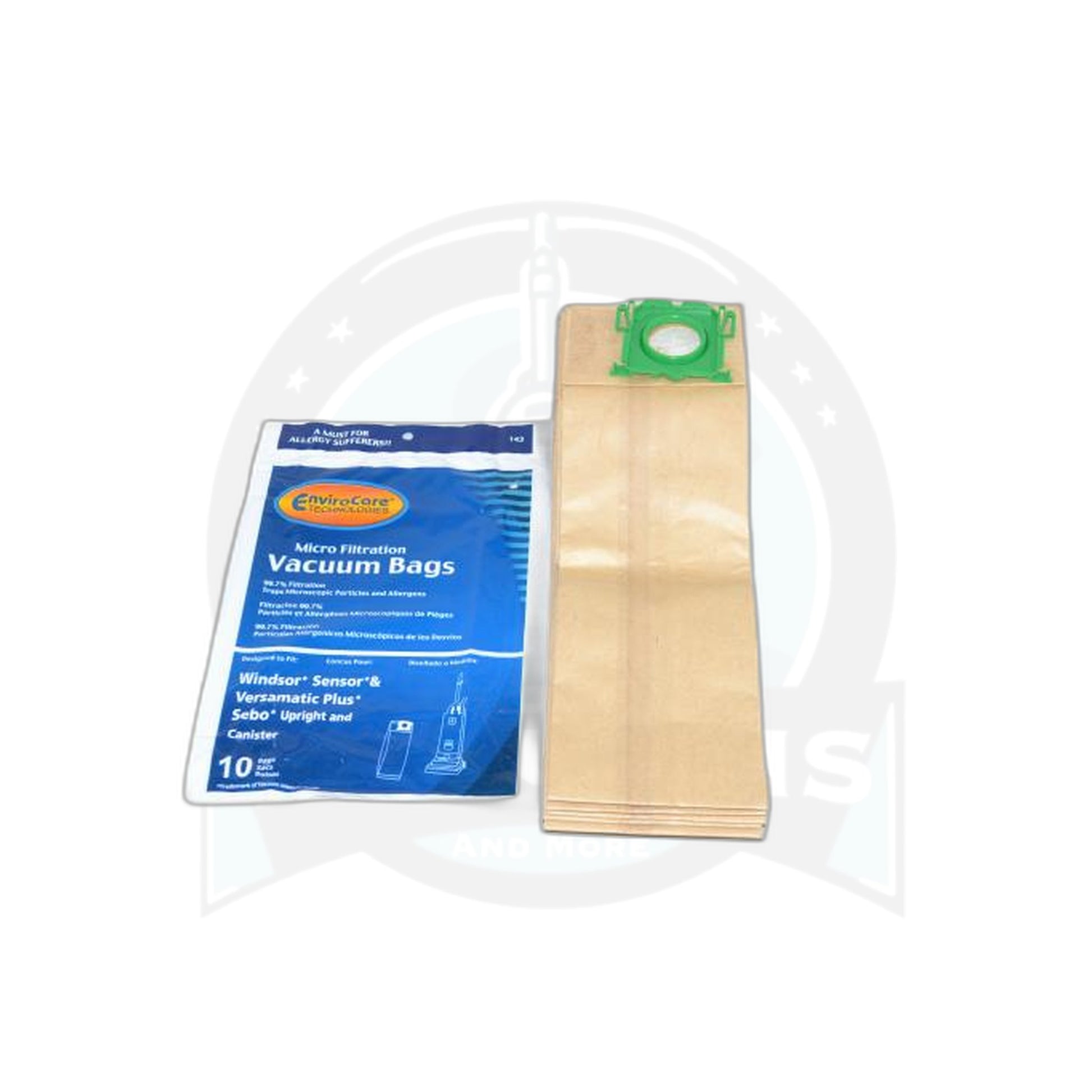 Windsor Micro Filtration Vacuum Bags - S12, S15, SR12 Series, 10-Pack - SEBO