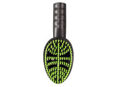 Pet Hair Grooming Brush with soft bristles and 1 1/4" cuff (black/green).  Requires 1766ST Adapter.