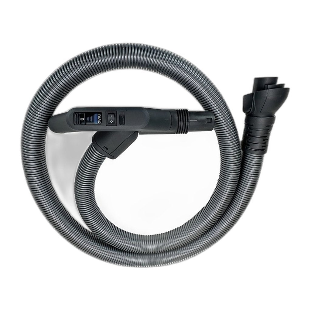 SEBO Hose and Handle Assembly with Dual Controls for AIRBELT K3 Premium and C3.1 — Gray Black