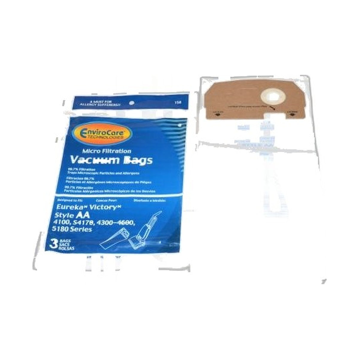 Eureka Aa Upright Micro Paper Bags - 3 Pack
