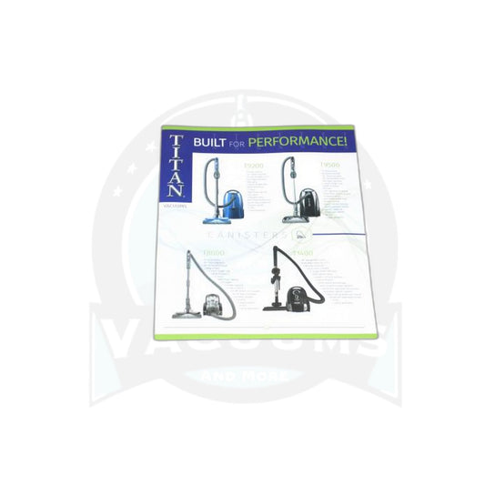 Titan Vacuum Product Line Brochure 25-Pack - All Models - Titan
