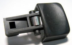 Release Button with leaf spring, for ET-1, ET-2, ET-C, ET-H, and DISCO swivel necks (gray black)