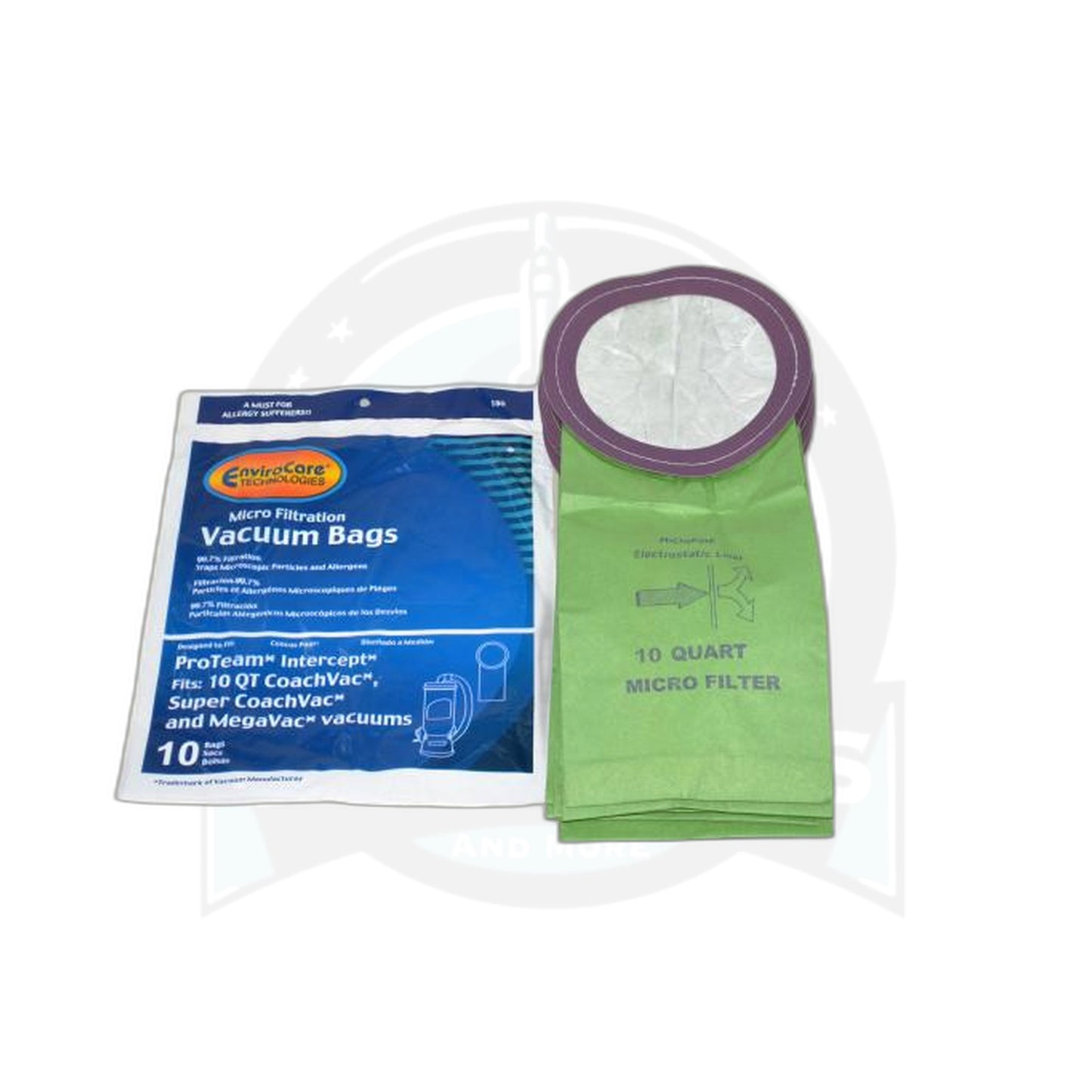 Backpack Paper Bags - 10 Pack, 10 Quart, ProTeam - ProTeam