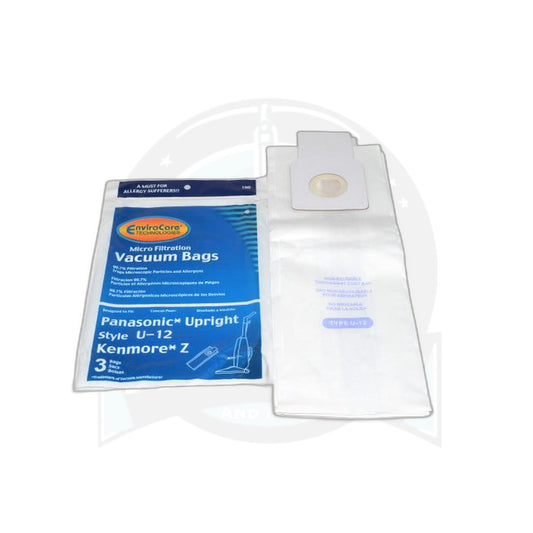 Panasonic U-12 / Kenmore Type Z Paper Bags - 3 Pack - Panasonic