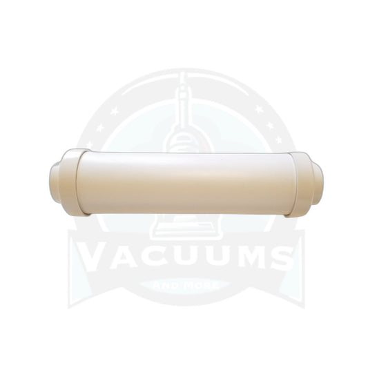 Universal White Exhaust Muffler, 12" x 3" Cylindrical Vacuum Silencer