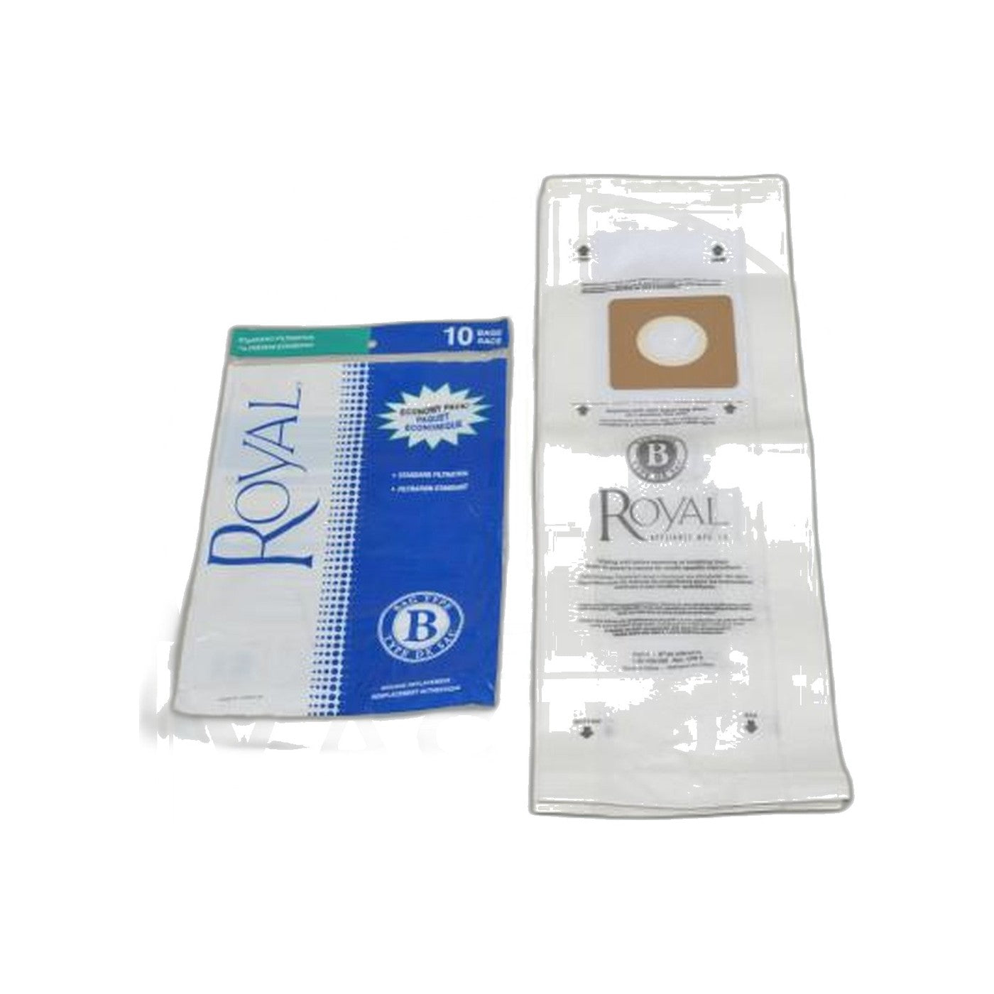 Hoover Royal Type B Upright Paper Bags - 10 Pack