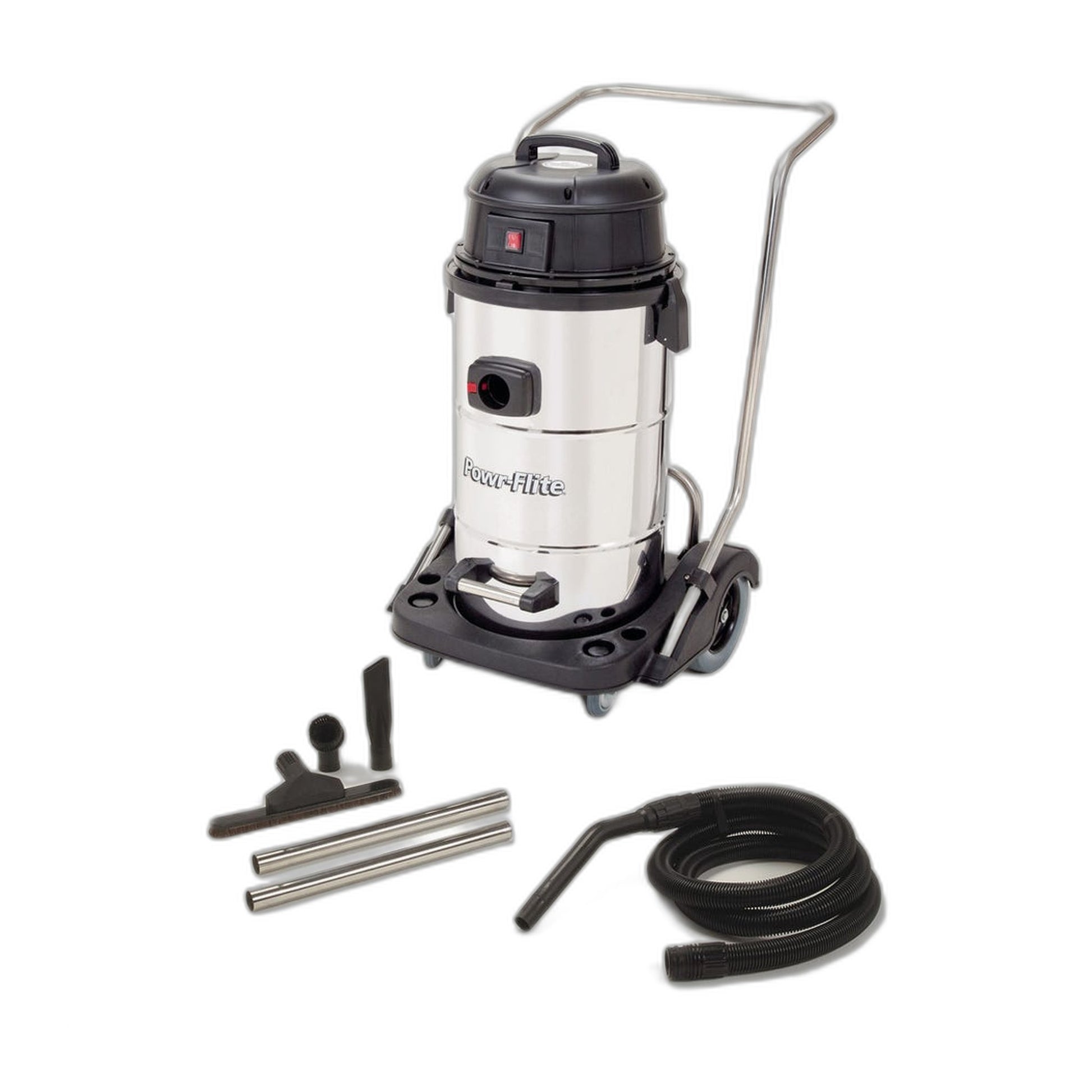 Powr-Flite 15-Gallon Stainless Steel Wet/Dry Vacuum with Tool Kit