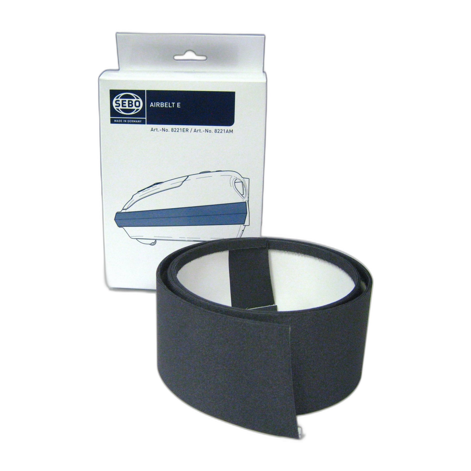 SEBO AIRBELT Textile for AIRBELT E1, E2 and E3 — Gray Black, Solid