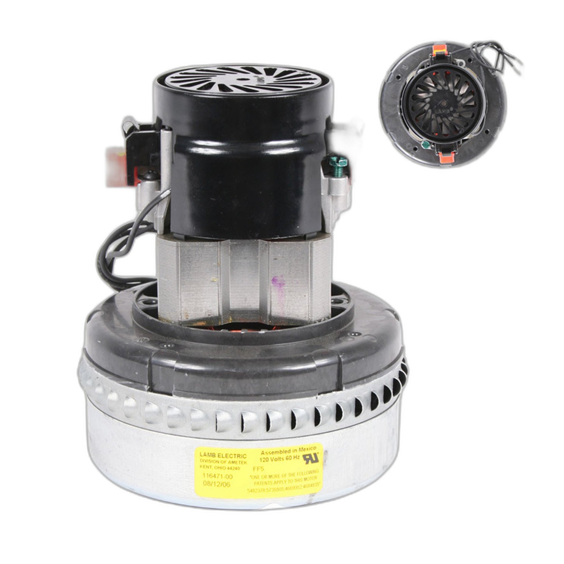 Lamb Ametek 116471 High-Performance Central Vacuum Motor