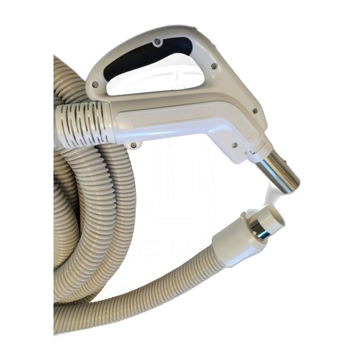 Jinhua 50 ft Low Volt Button-Lock Central Vacuum Hose, Ergonomic Gas-Pump Grip