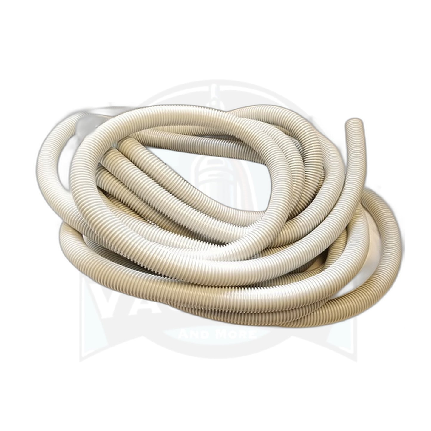 30 Ft x 1-1/4" Crushproof Vacuum Hose, Beige - Economy Grade