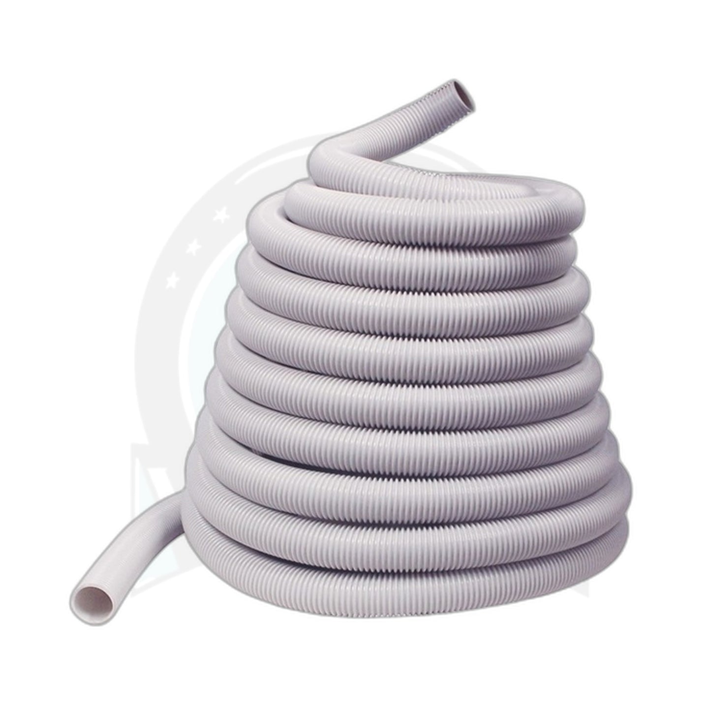 60 ft x 1-1/4" Crushproof Vacuum Hose, Light Grey