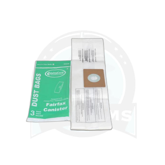 Canister Paper Bags - Fairfax S1 / Johnny Vac CondoLux - 3 Pack - Fits VacuMaid SV100 - Vacumaid