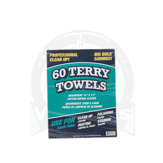 White Terry Cloth Towels 16 x 19 Inch - 10 Pack, Multipurpose