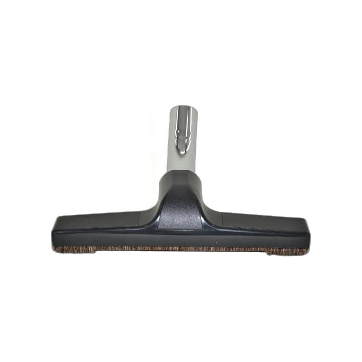 Horsehair Floor Brush with Metal Elbow - Black, 10"