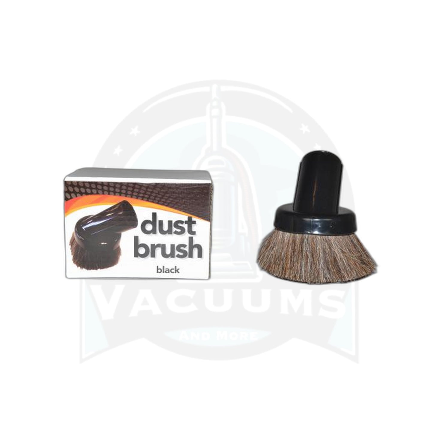 Black Deluxe Dust Brush with Horsehair Insert (Fitall) - Vacuums and More