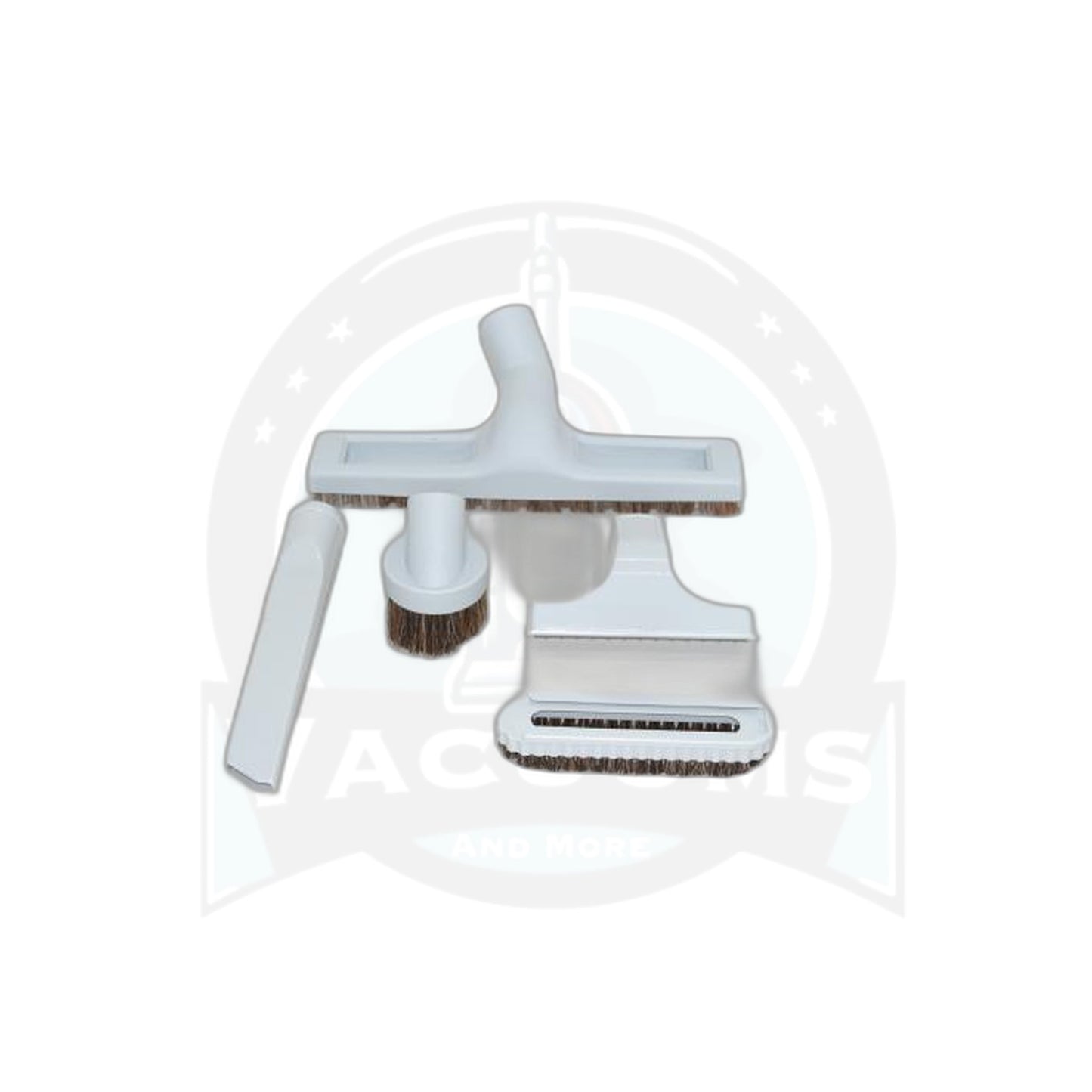Gray 5-Piece Vacuum Attachment Kit - Floor Brush, Crevice, Dust Brush, Furniture Tool, Slide-On Brush - Vacuums and More