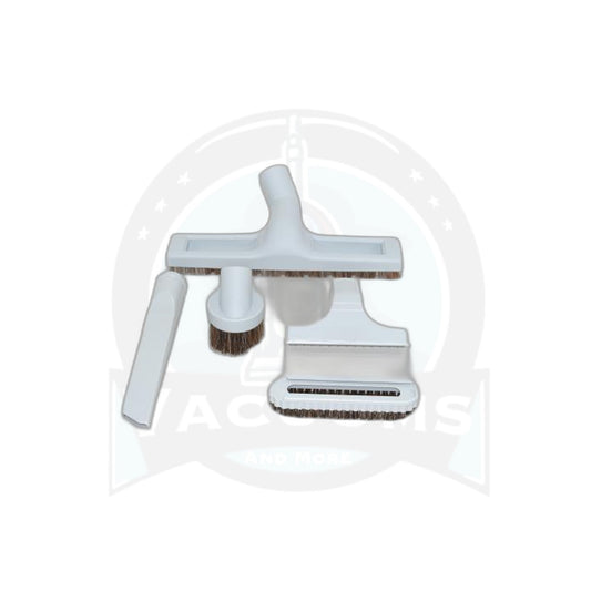 Gray 5-Piece Vacuum Attachment Kit - Floor Brush, Crevice, Dust Brush, Furniture Tool, Slide-On Brush - Vacuums and More