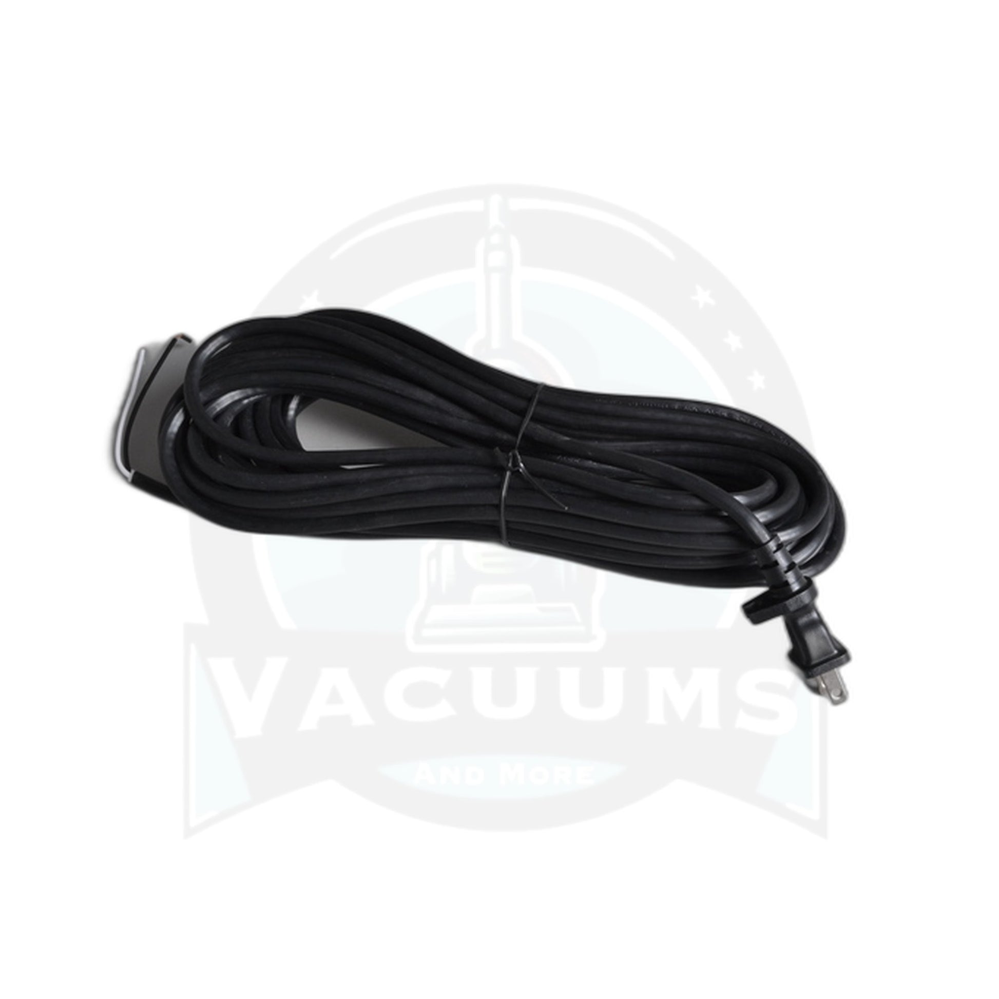 Power Cord - 40 Ft, 17/2 Black, Grip Male Plug - Vacuums and More