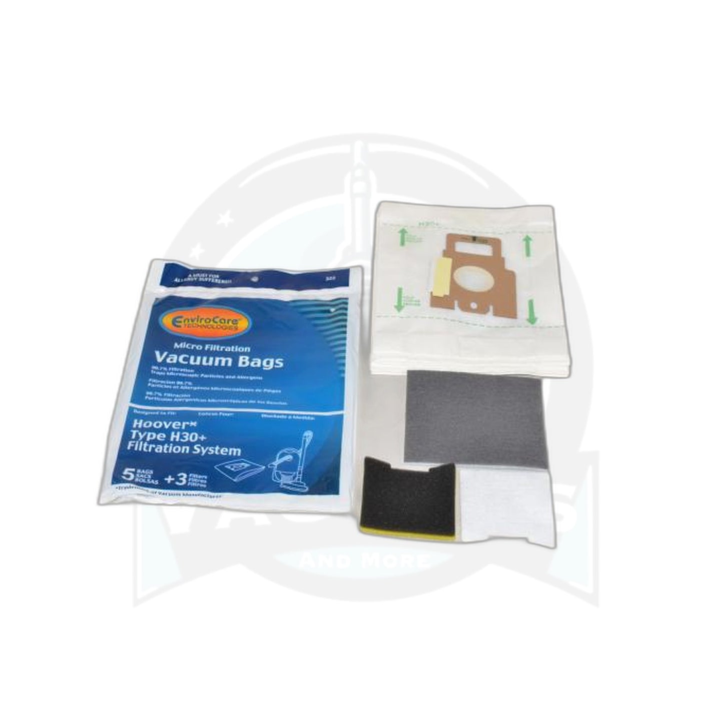 Hoover Canister Micro Paper Bags H30 Plus - 5 Pack - Hoover