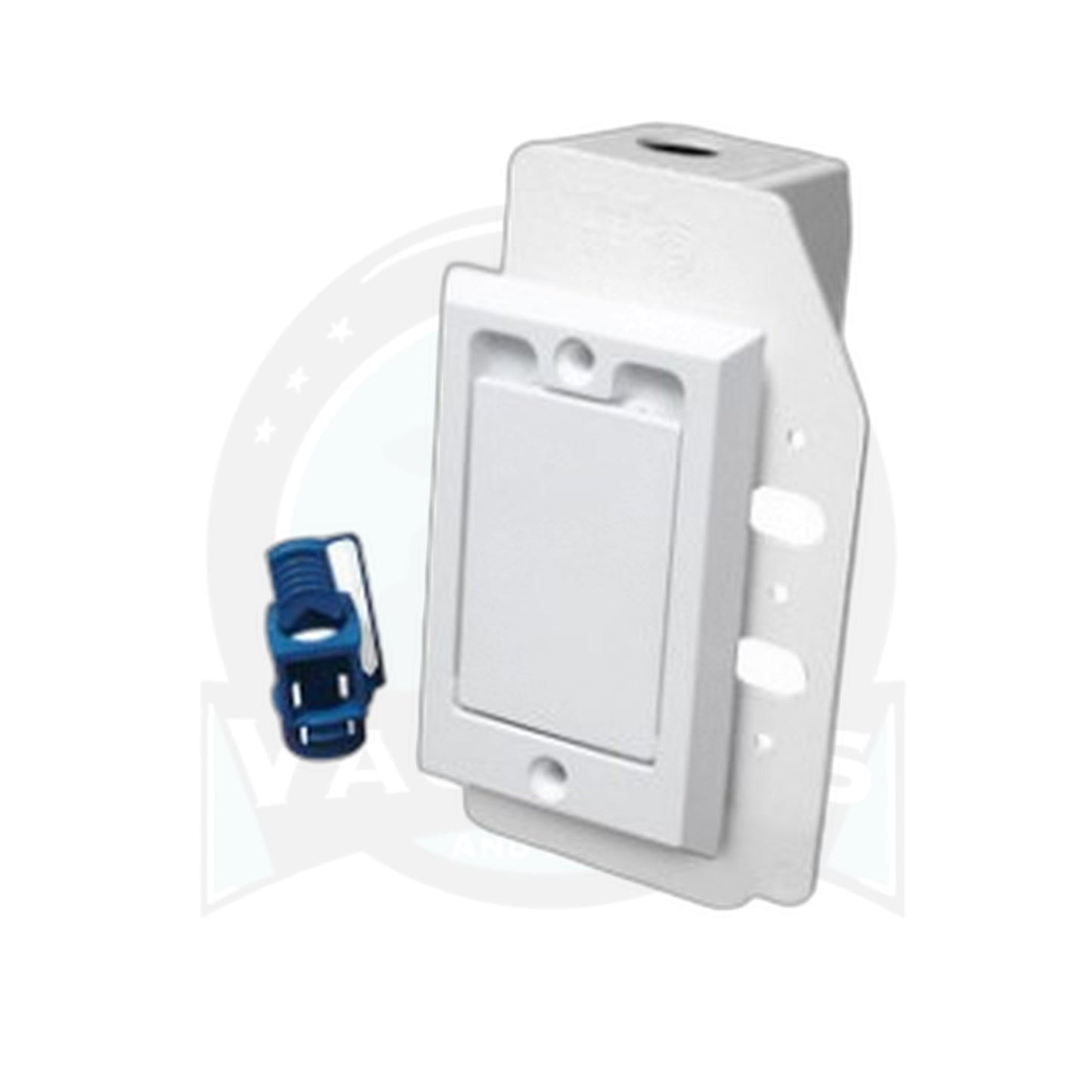 Hayden SuperValve Square-Door Central Vacuum Inlet, White (791790W)