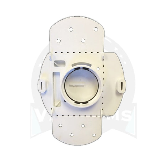 Vex Mounting Plate for Square Central Vacuum Inlet Valves, White