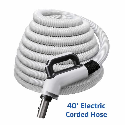 40' Central Vacuum Electric Hose with Cord