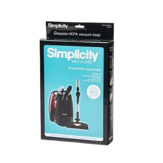 Simplicity Type H HEPA Canister Bags, 6-Pack
