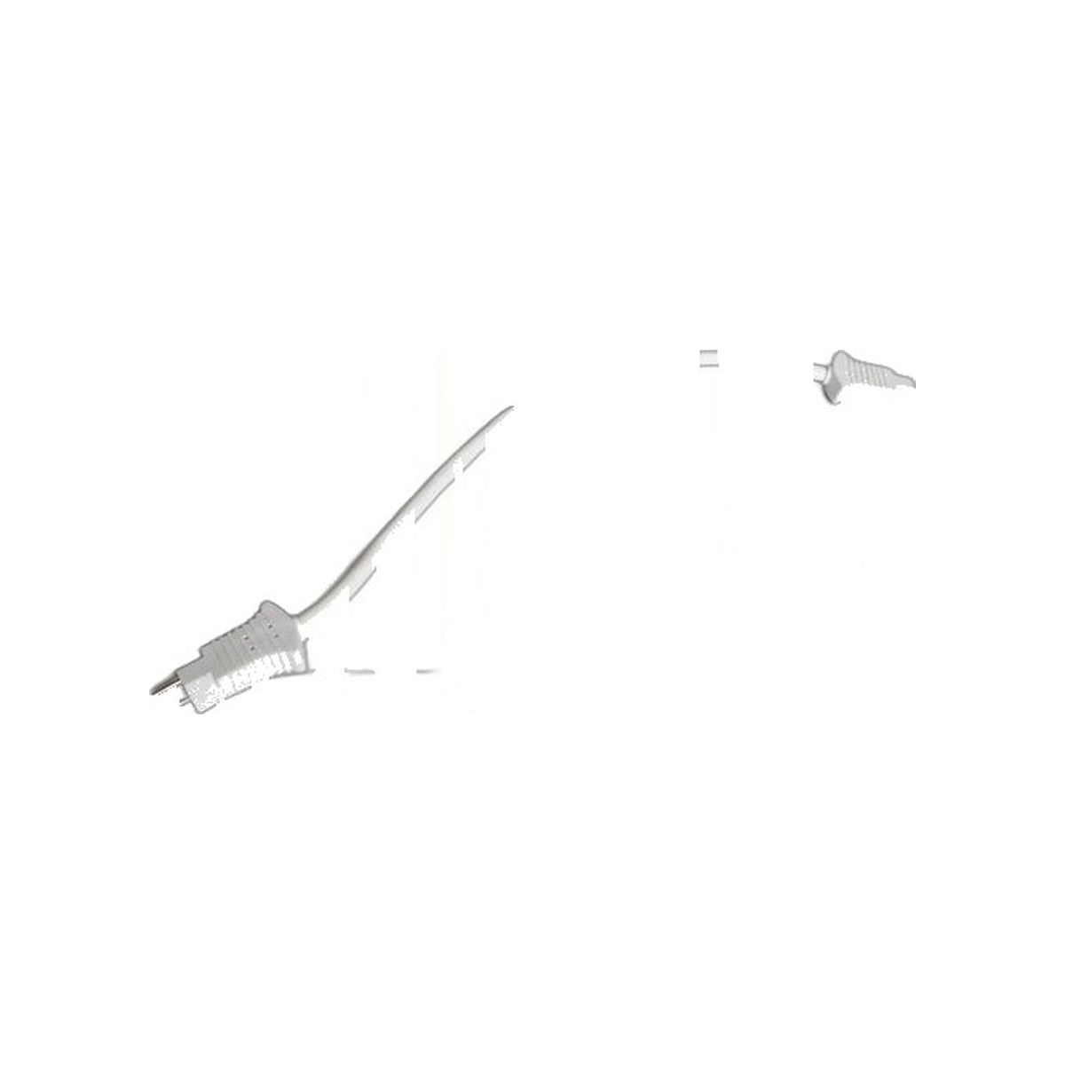 Hose Cord, 10", Male/Female - White