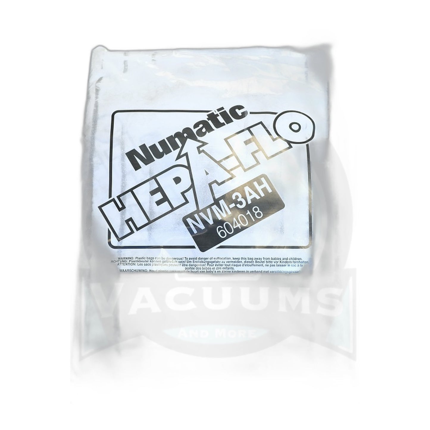 Numatic NaceCare NVM-3AH HepaFlo Bags, 470 Series Wet/Dry, 10-Pack