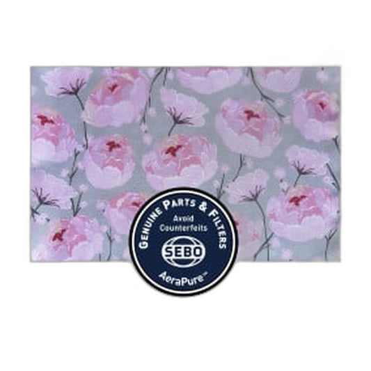 SEBO Textile Exhaust Microfilter for FELIX Premium — Pink and Gray Peony