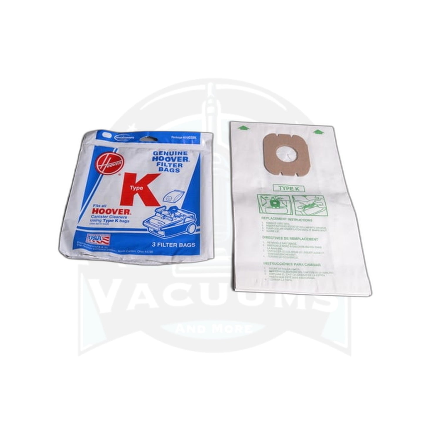 Hoover K Spirit Canister Paper Bags - 3 Pack - Hoover