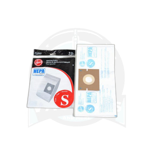 Hoover S HEPA Canister Paper Bags - 2 Pack - Fits New Style Constellation - Hoover