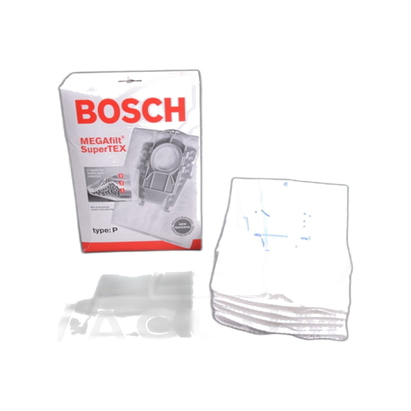 Bosch Type P Premium Canister Paper Bags - 8000 Series, 5-Pack