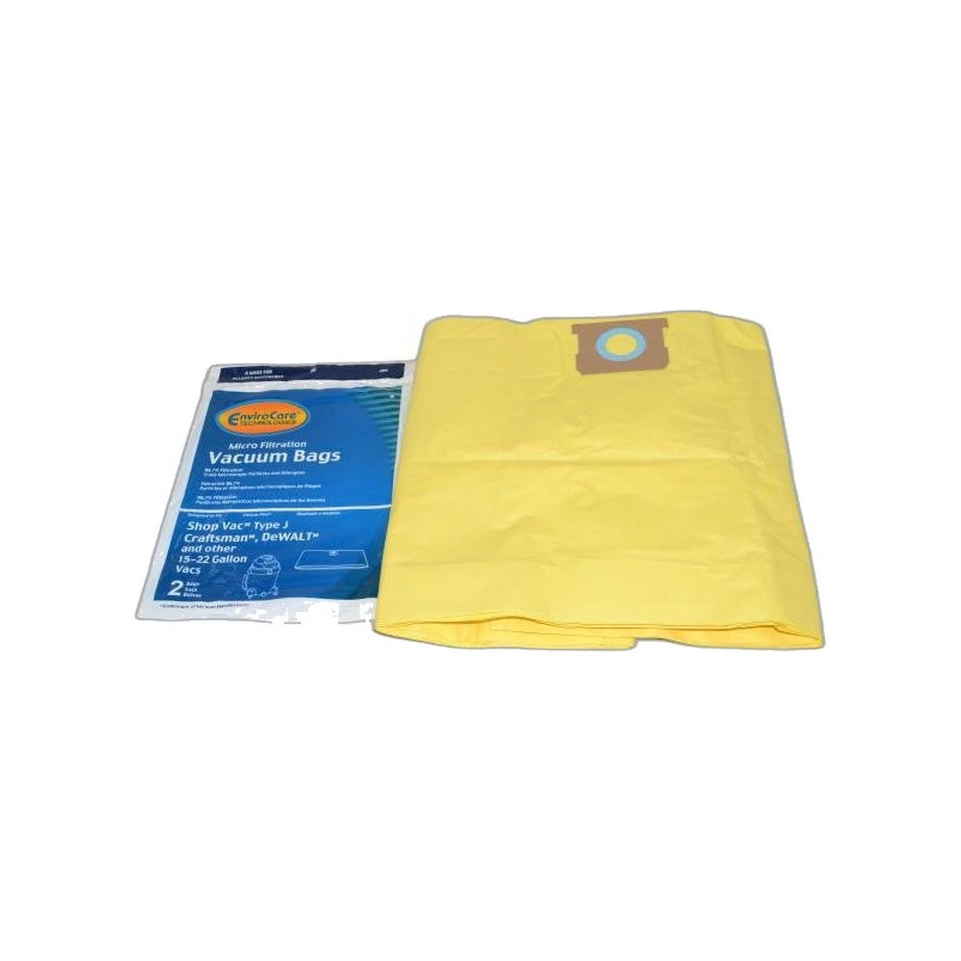 Micro-Filtration Paper Bags - Shop Vacuum 15–22 Gallon, 2 Pack