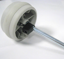 Axle with Wheel, for 300 and 350 (light gray)