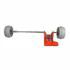 Axle with Wheels, Foot Pedal, and Spring, for G series (light gray)