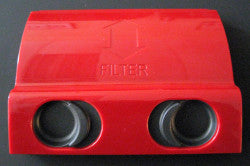 Exhaust Filter Cover, for X7 (red)